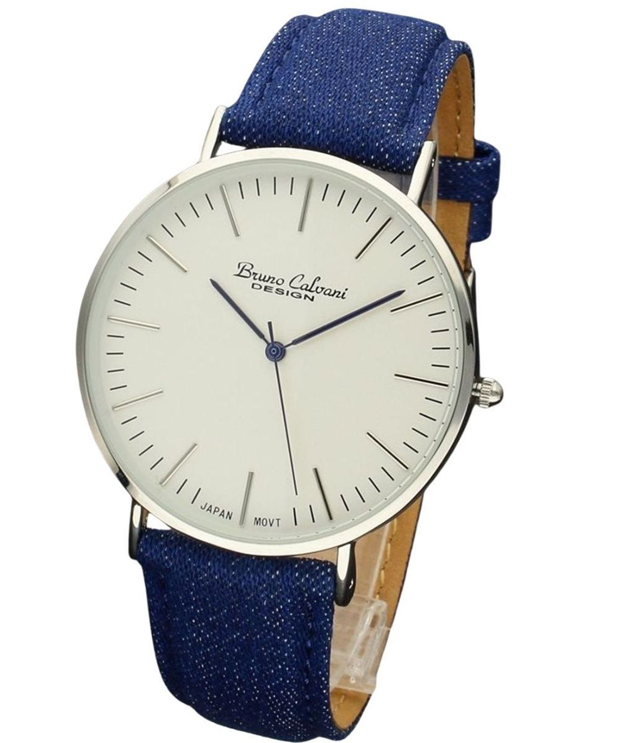 Zegarek męski Bruno Calvani BC90818 z niebieskim jeansowym paskiem blue bruno.jpg